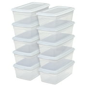 Sterilite Set of 10 6qt Storage Bx- White