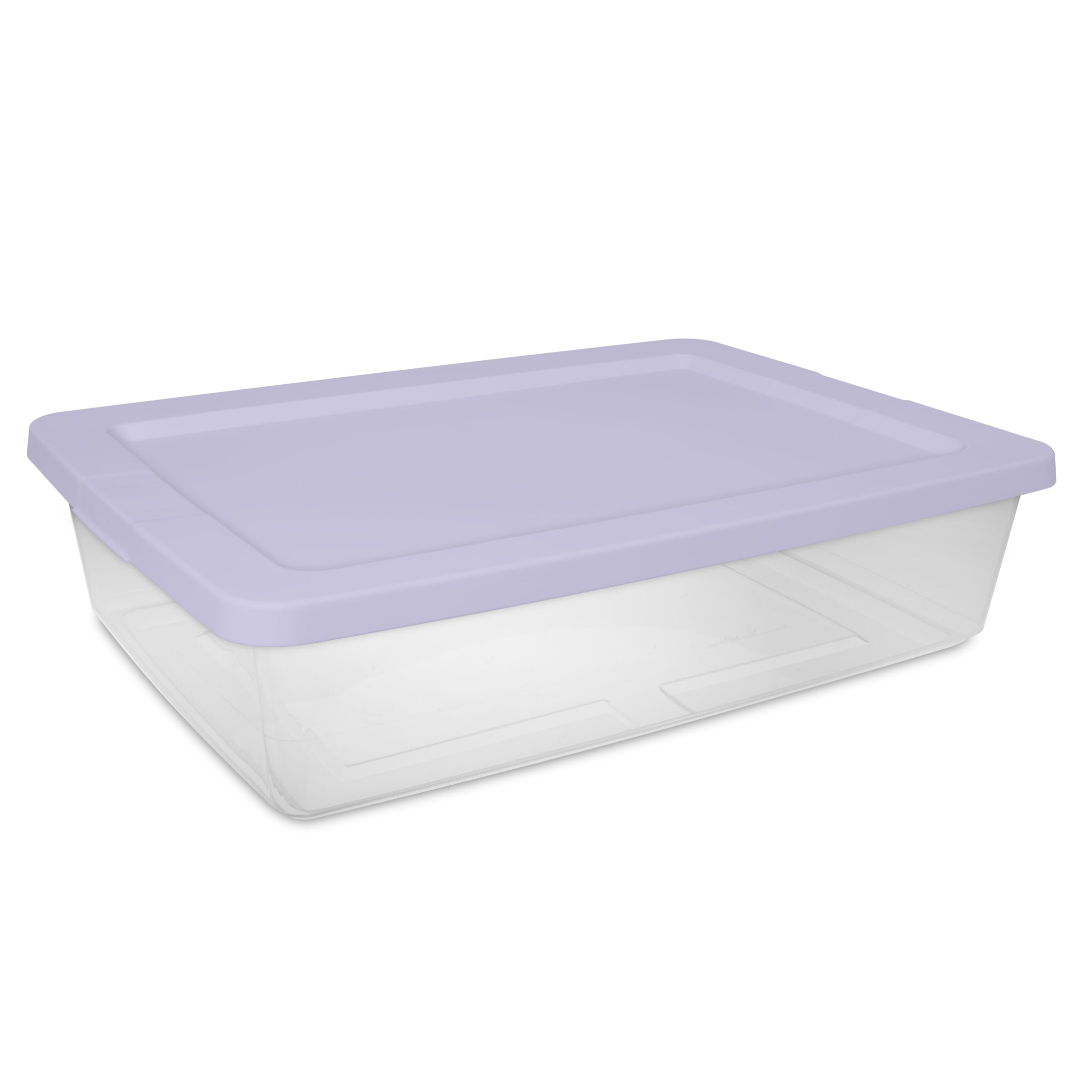 Sterilite 20 Qt. Clear Bin Storage Container with Secure