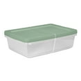 thumbnail image 1 of Sterilite Set of (2) 28 Quart Storage Boxes Plastic, Green Sage, 1 of 3