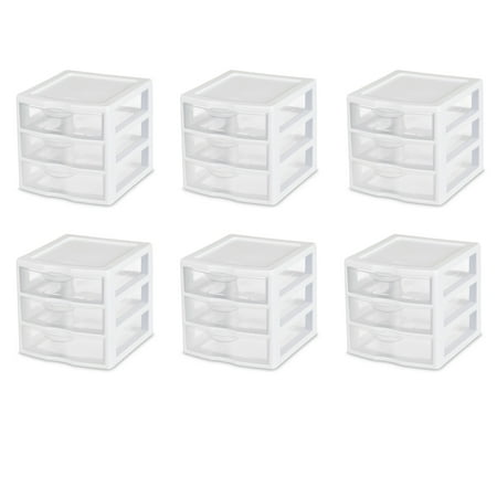 Sterilite - Small Compact Countertop Desktop Storage Unit