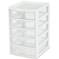 thumbnail image 1 of Sterilite Small 5 Drawer Desktop Storage Unit, Tabletop Organizing Unit, 1 Pack, 1 of 7