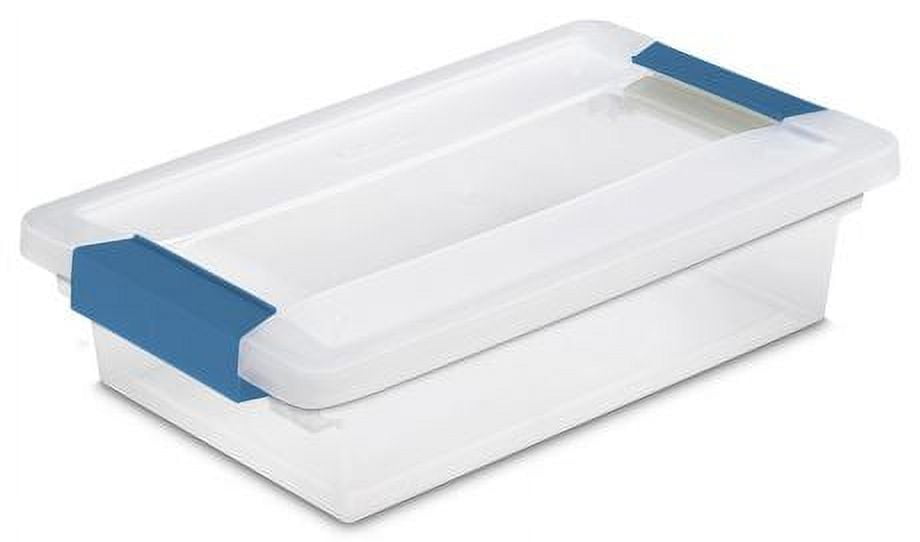 Sterilite, Small Clip Box, Clear (Pack of 6)