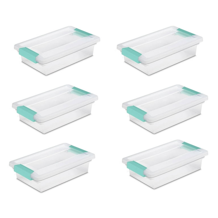 Sterilite Small Clip Box Clear Storage Tote Container with Latching Lid, 30  Pack, 1 Piece - Foods Co.