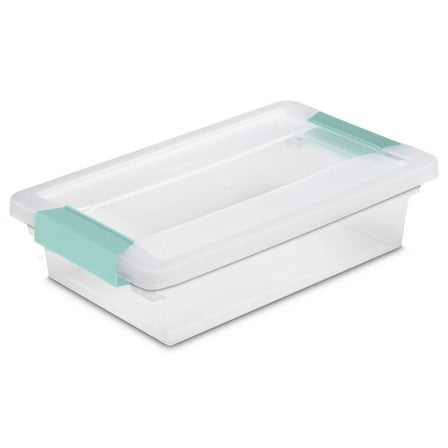 Sterilite Small Clip Box Plastic, Clear