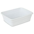 thumbnail image 1 of Sterilite Small Portable Rectangle Plastic 8 Qt Dish Pan, White (36 Pack), 1 of 7