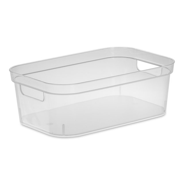 Sterilite Small Storage Bin Plastic, Clear