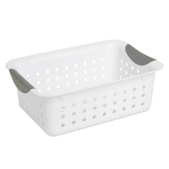 Sterilite Small Ultra Basket Durable Plastic Storage Organizer, (12 Pack)