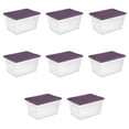 thumbnail image 1 of Sterilite Stackable 56 Qt Storage Tote Organizing Containers, (8 Pack), 1 of 4
