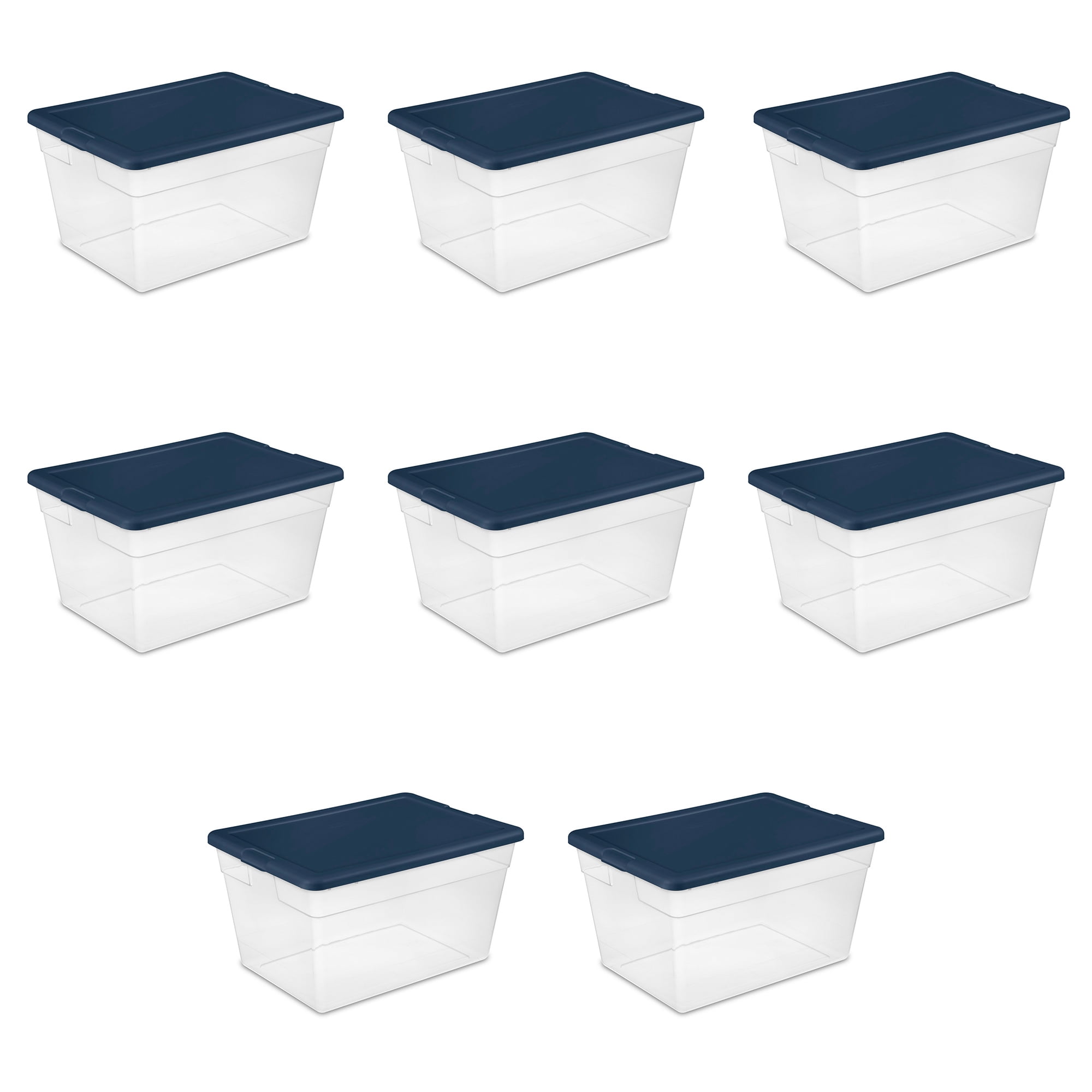 https://i5.walmartimages.com/seo/Sterilite-Stackable-56-Quart-Storage-Tote-Clear-with-Marine-Blue-Lid-8-Pack_cd728556-02bb-40e5-94a5-18a61b714265.fc2508db640848f2b2f05aa14ebf8b22.jpeg