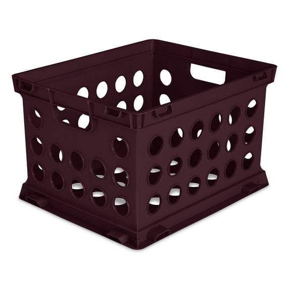 Sterilite Stackable File Storage Crates with Integrated Handles, (18 Pack)