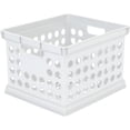 thumbnail image 1 of Sterilite Storage Crate, Letter Sized Files, Plastic, White, 1 of 5