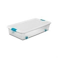 thumbnail image 1 of Sterilite Storage Tote,Clear/White,Polypropylene 14988004, 1 of 3