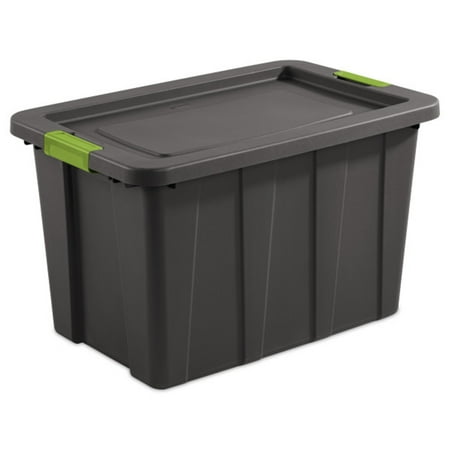 Sterilite Tuff1 Latching 30 Gallon Plastic Storage Tote Container & Lid