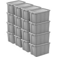 thumbnail image 1 of Sterilite Tuff1 30 Gal Plastic Storage Tote Container Bin w/ Lid (16 Pack), 1 of 9
