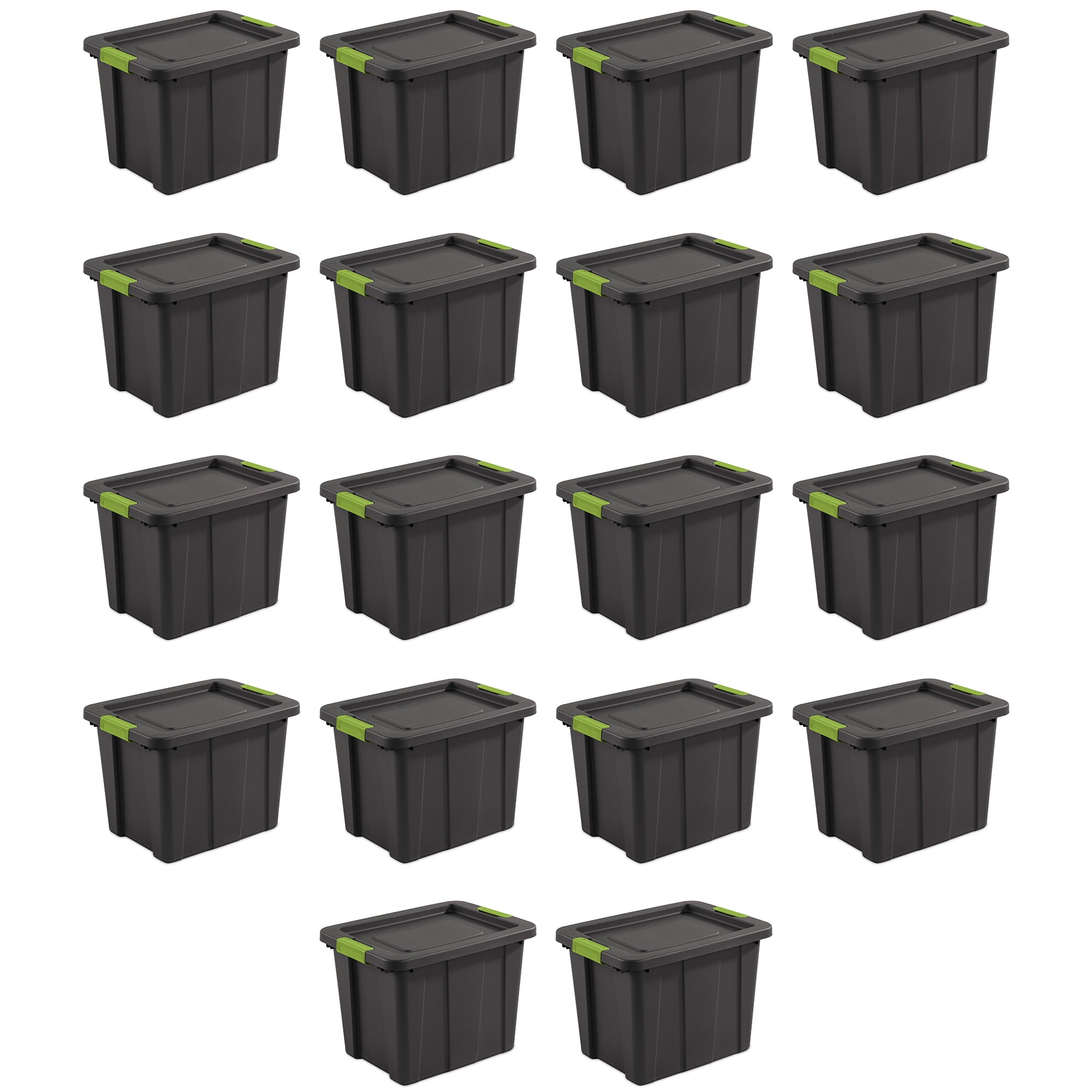 Sterilite Tuff1 Large 18 Gallon Storage Tote Bins with Latching