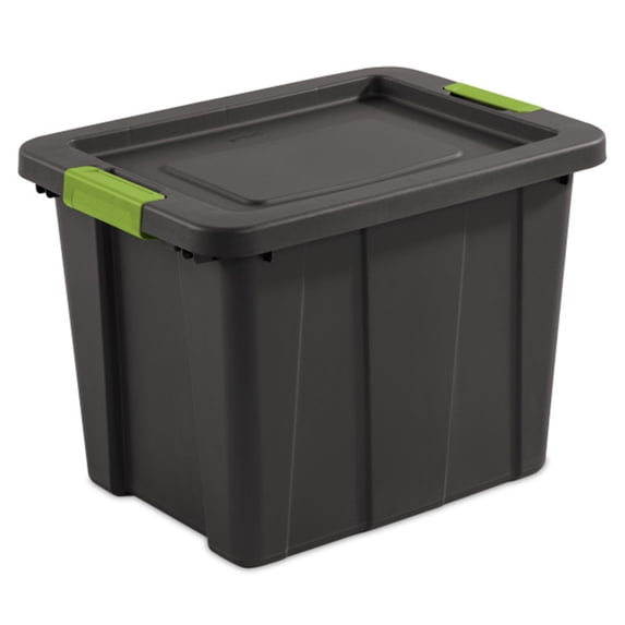 Sterilite Tuff1 Latching 18gal Stacking Plastic Storage Box w/Lid, (6 Pack)