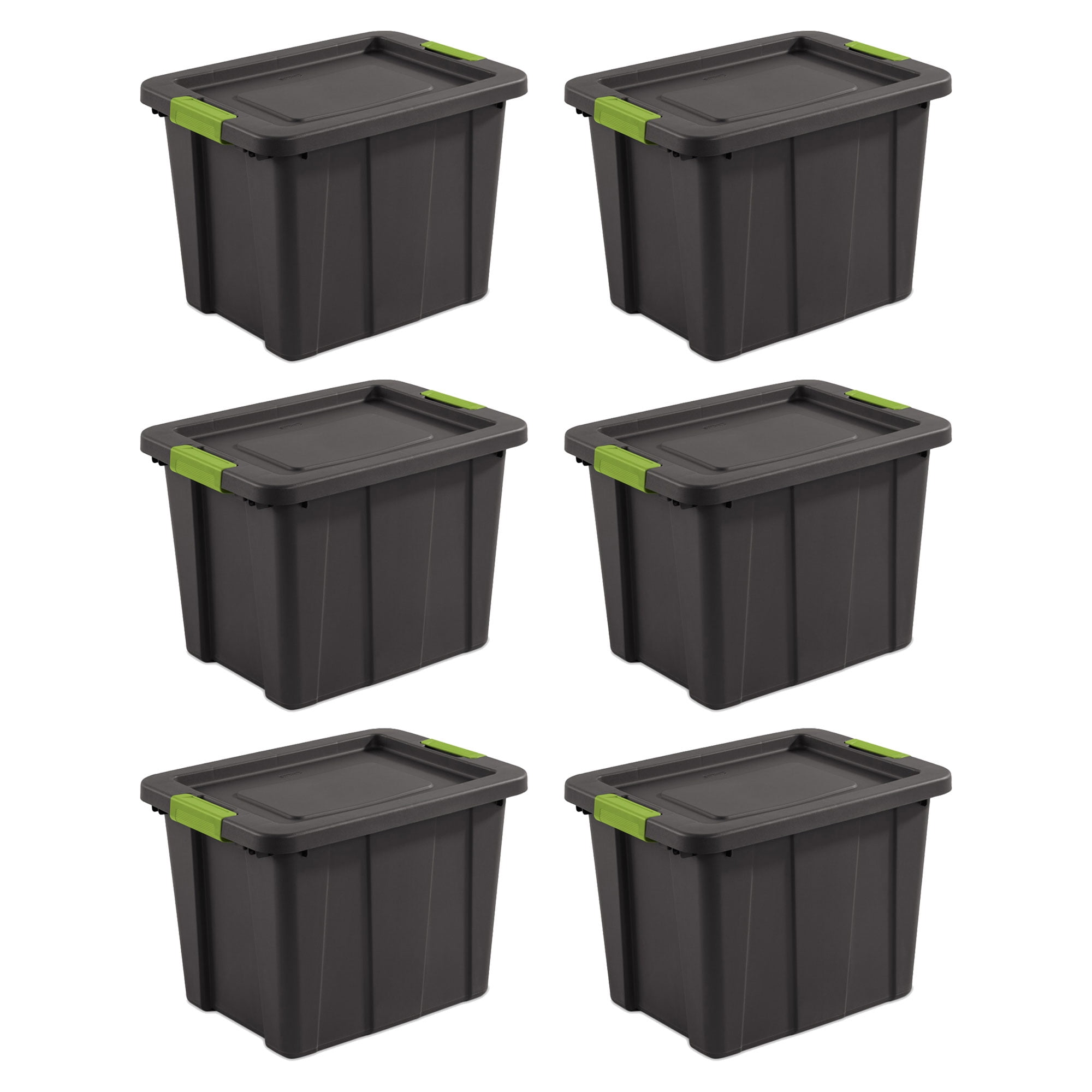 Sterilite 10 Gallon Industrial Stacker Storage Totes w/ Gray Clip Lids (18  Pack), 1 Piece - Fred Meyer