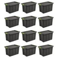 thumbnail image 1 of Sterilite Tuff1 Latching 30 Gallon Plastic Storage Tote Container (12 Pack), 1 of 9