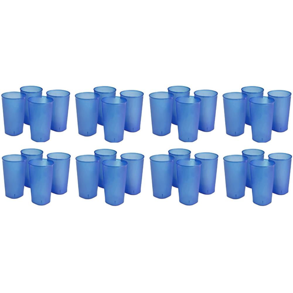 Sterilite Tumblers 0924 Set of 4 Plastic Drinking Glass Cups 20 Oz