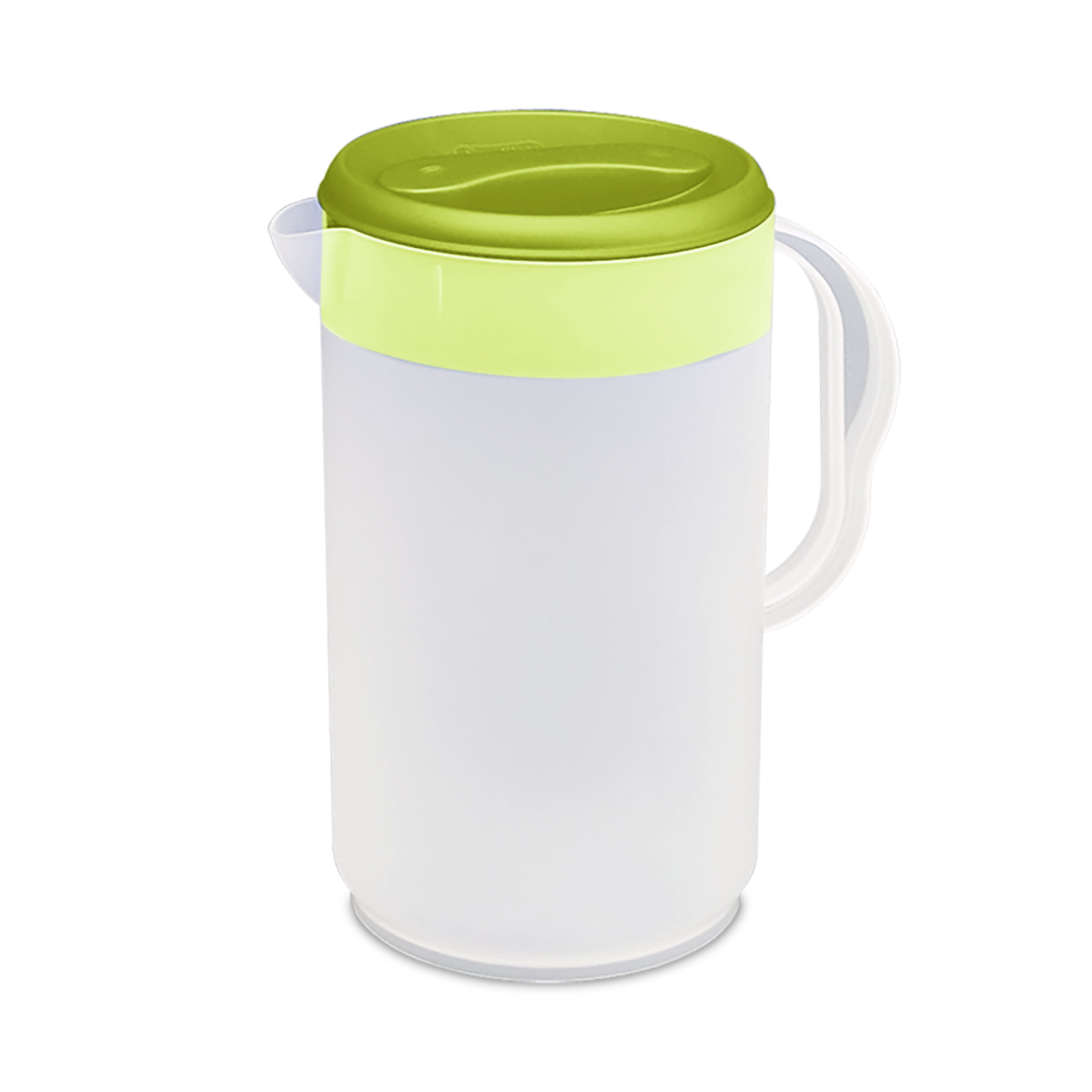 Sterilite, Pitcher, Twist & Pour 1 Gallon Pitcher, Risky Lime, 1 gal, convenient for portable cold storage.