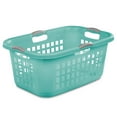 thumbnail image 1 of Sterilite Ultra 2 Bushel Plastic Stackable Laundry Basket, Aqua (12 Pack), 1 of 10