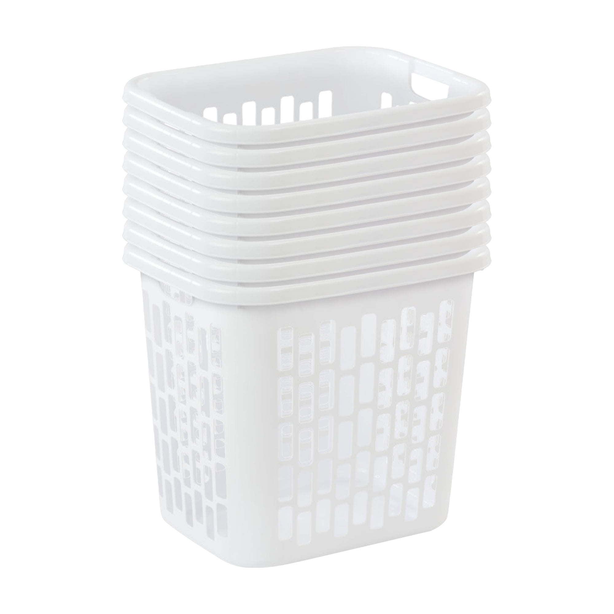 Sterilite Ultra Easy Carry Dirty Clothes Laundry Basket Hamper, (8 Pack)