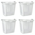 thumbnail image 1 of Sterilite Ultra™ Easy Carry Hamper Plastic Adult, White, Set of 4, 1 of 10