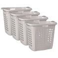 thumbnail image 1 of Sterilite Ultra Easy Carry Hamper - 2.1 Bushel Plastic - 4 Pack, Gray Pumice, 1 of 7