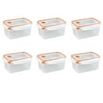 thumbnail image 1 of Sterilite Ultra•Seal™ 12.0 Cup Rectangle, Latching Food Storage Container, Airtight Watertight Seal, Orange, 6 Count, 1 of 9