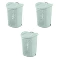 thumbnail image 1 of Sterilite Ultra™ Large Wheeled Hamper, Plastic Laundry Hamper with Wheels for Easy Transport, Mint, 3 Pack, 1 of 8