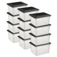 thumbnail image 1 of Sterilite Versatile Clear Organizing Storage File Box with Lid (12 Pack), 1 of 11