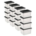 thumbnail image 1 of Sterilite Versatile Clear Organizing Storage File Box with Lid (16 Pack), 1 of 12