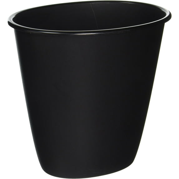 Sterilite Wastebasket, 1.5 Gallon, Black, 12 Pack