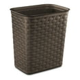 thumbnail image 1 of Sterilite Weave 3.4 Gallon Plastic Home & Office Wastebasket, (24 Pack), 1 of 4