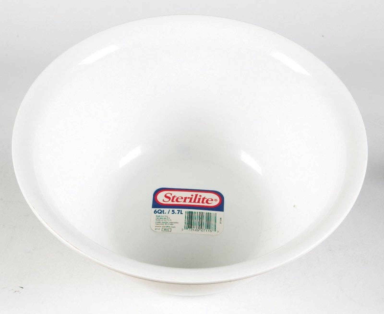 Sterilite White Plastic round Bowl 12-3/4 in. D 1 pk 6 oz
