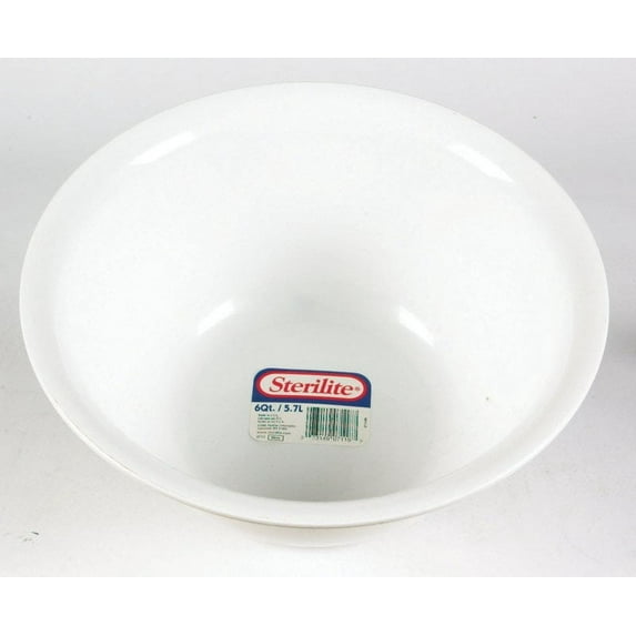 Sterilite White Plastic round Bowl 12-3/4 in. D 1 pk 6 oz