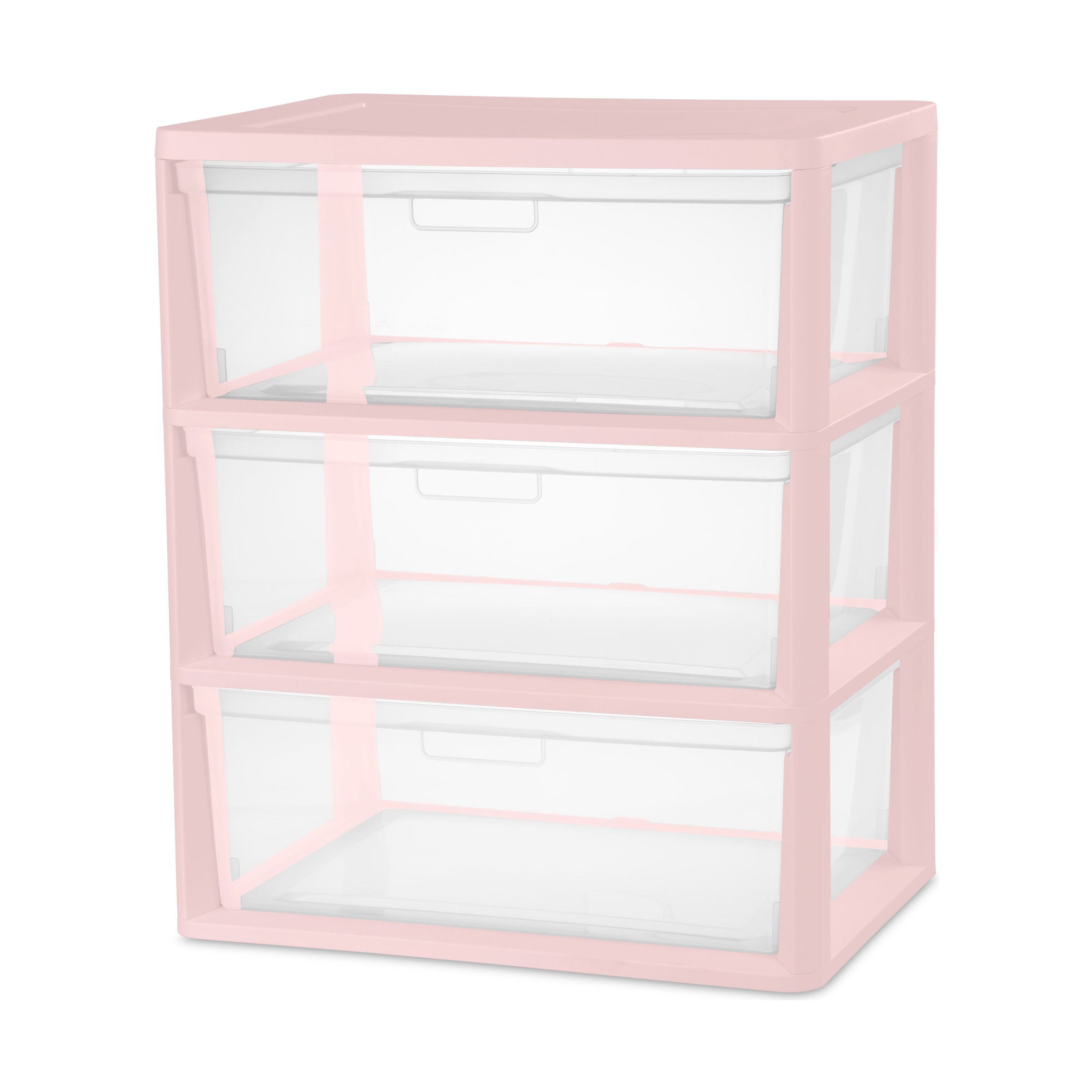 Find Your Perfect Sterilite Wide 3 Drawer Tower Blush Pink