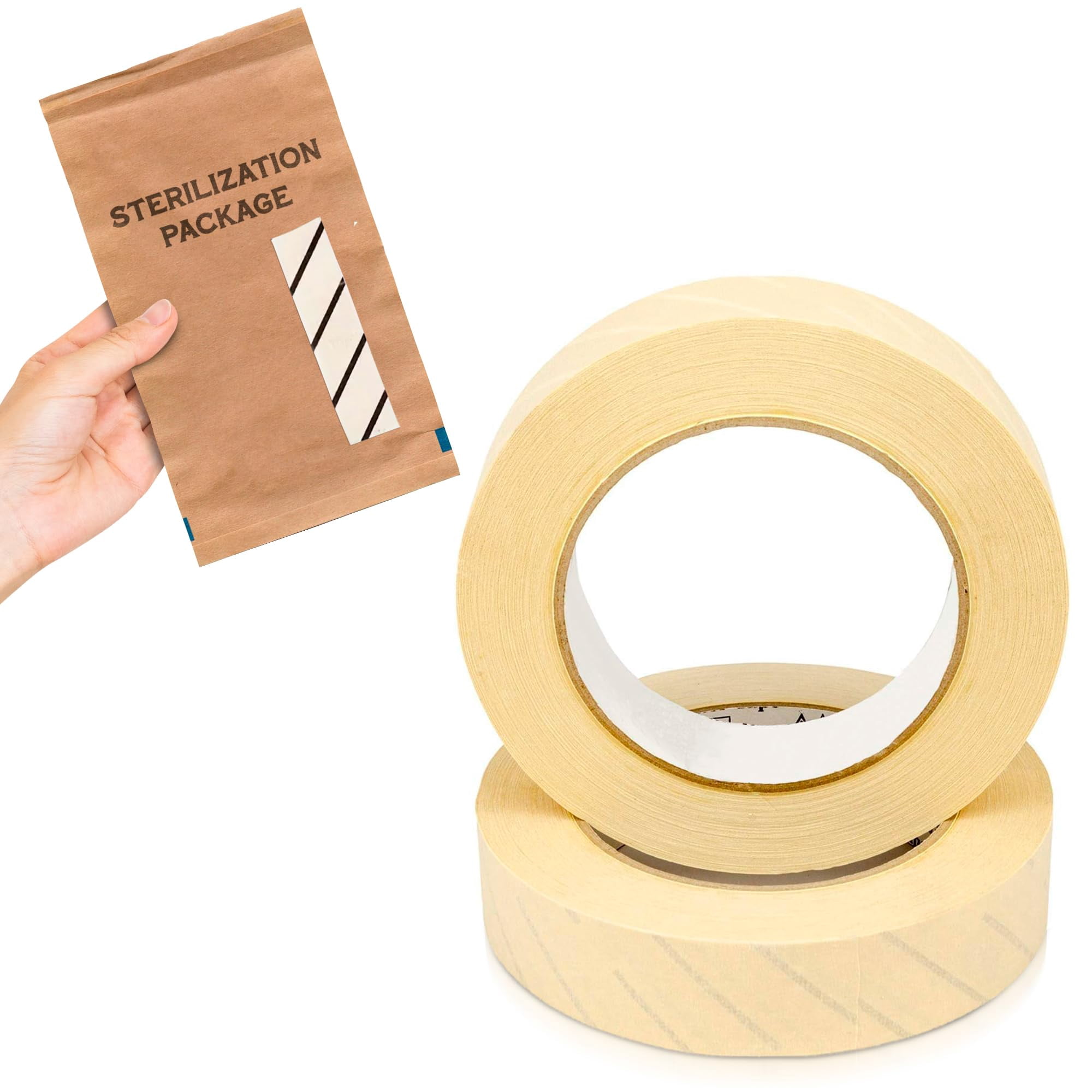 Sterilization Indicator Tape, Lead-Free Steam Autoclave, 18 Rolls, 1 in x 60 yd