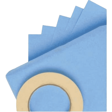 Sterilization Wrap 15" x 15" 100pcs/Bag Blue Autoclave Wraps for Instruments and Equipment Single Layer Cellulose Non-Sterile, Latex-free For Steam and Ethylene Oxide (EO) Sterilization