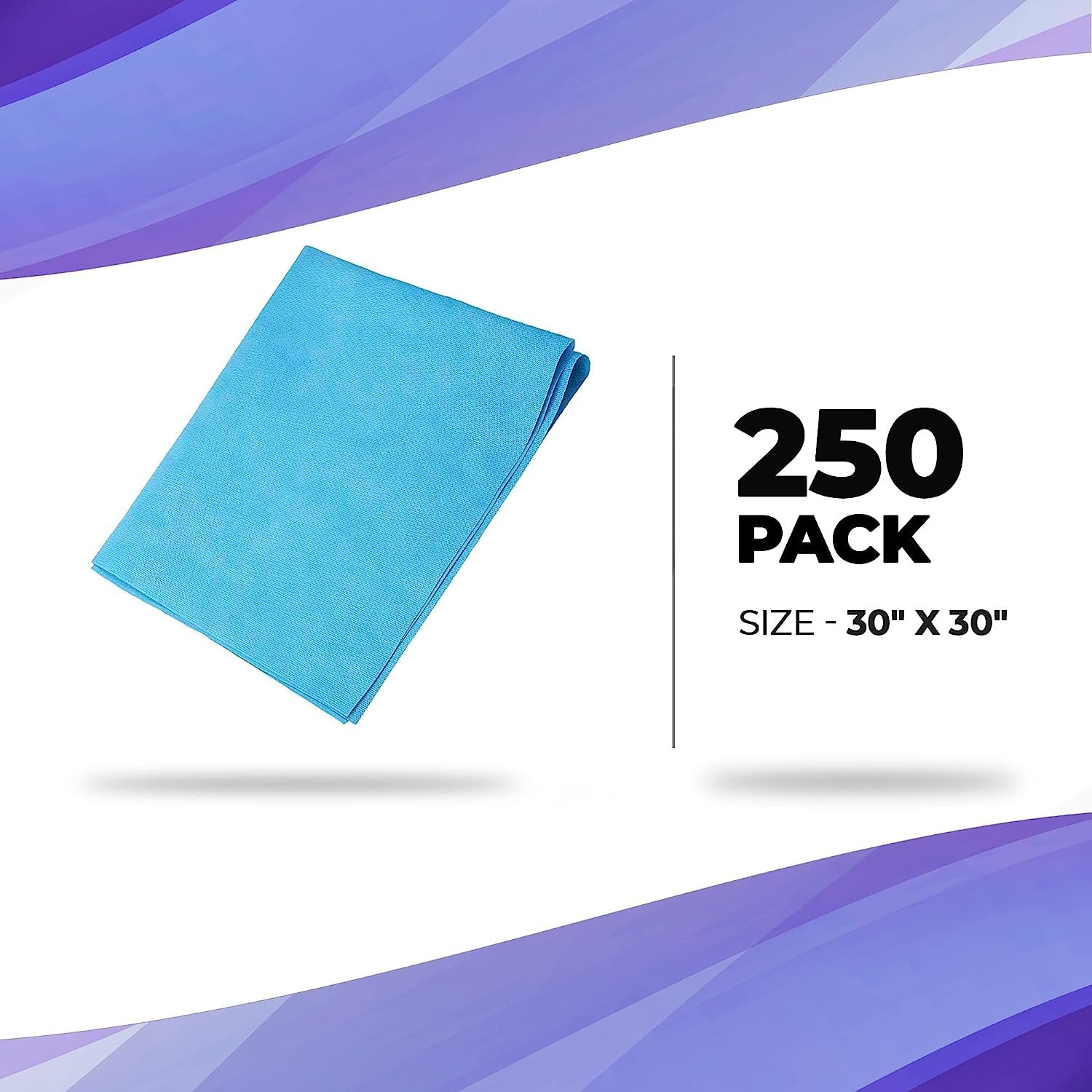 Sterilization Wraps 30 x 30 Inches. Pack of 250 Blue Autoclave Wrap