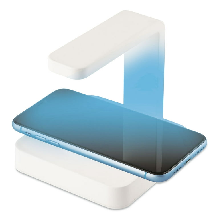 Sterilizer and Wireless Phone Charger, White Sterilizer and Wireless Phone Charger, White