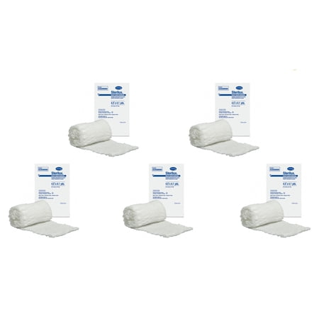 Sterilux Fluff Bandage Roll Bulky Cotton 6-Ply 4-1/2 Inch X 4-1/10 Yard Roll Shape Sterile, 5 Roll - 83500000