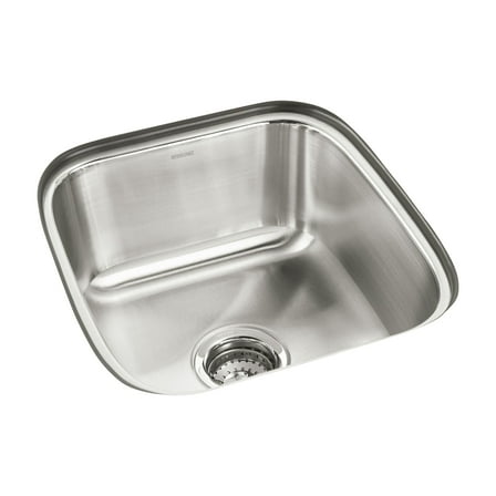 Sterling 11448 Springdale 16-1/4" Single Basin Undermount Stainless Steel Bar Sink -