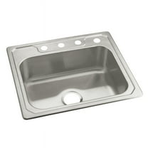 Sterling 14711-4-NA Middleton Stainless steel Single Bowl 4-Hole Drop-in Kitchen Sink, Satin