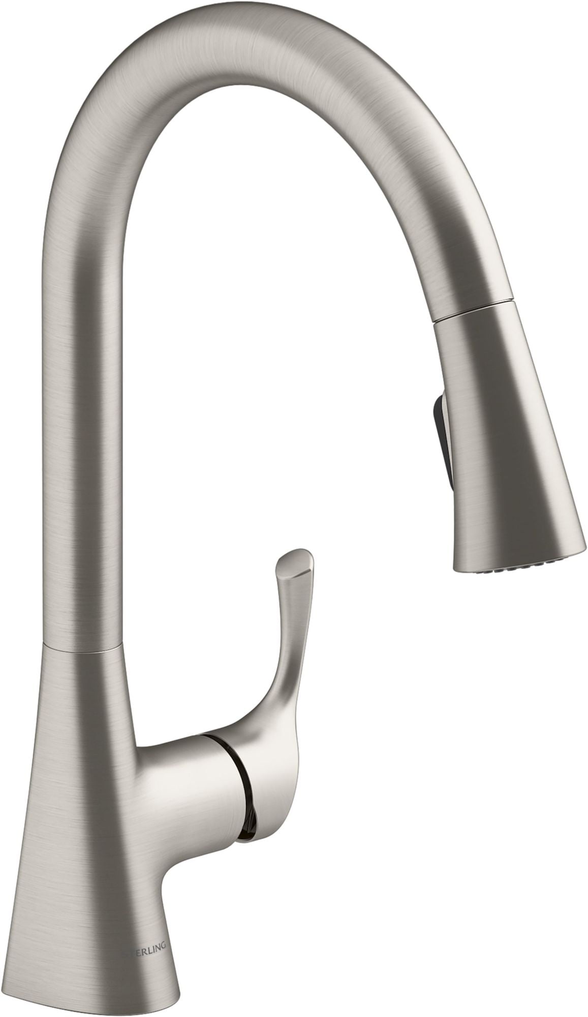 Sterling 24276 Valton 1.5 GPM Single Hole Pull Down Kitchen Faucet - Vibrant Stainless