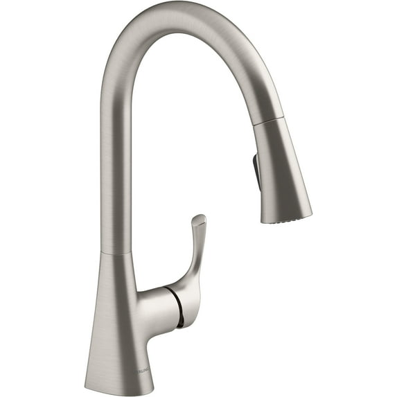Sterling 24276 Valton 1.5 GPM Single Hole Pull Down Kitchen Faucet - Vibrant Stainless