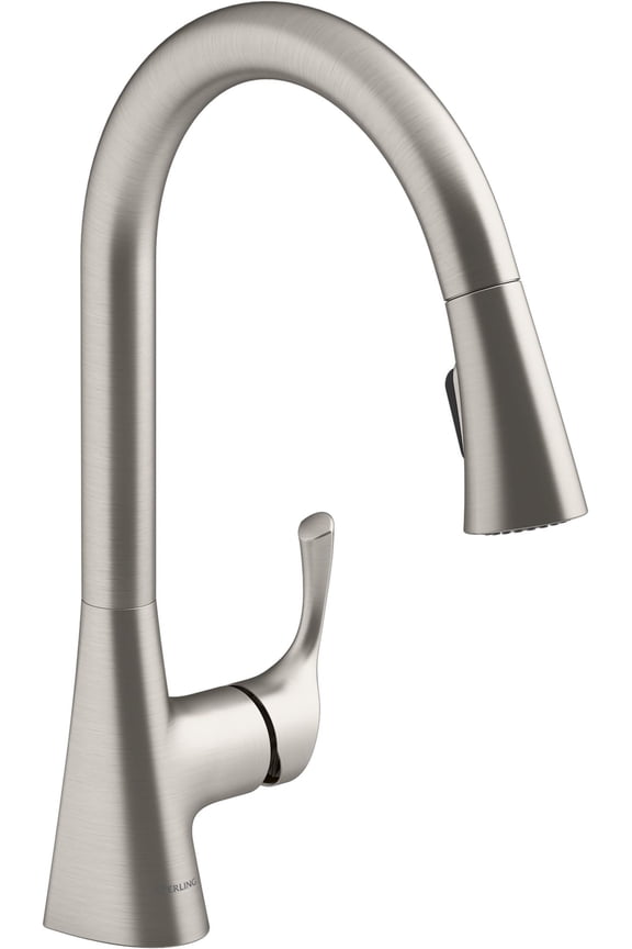 24276 Valton 1.5 GPM Single Hole Pull Down Kitchen Faucet - Vibrant Stainless