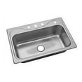 thumbnail image 1 of Sterling 24912-4 Southhaven 33" Single Basin 20 Gauge 4 Hole Kitchen Sink - Stainless, 1 of 1