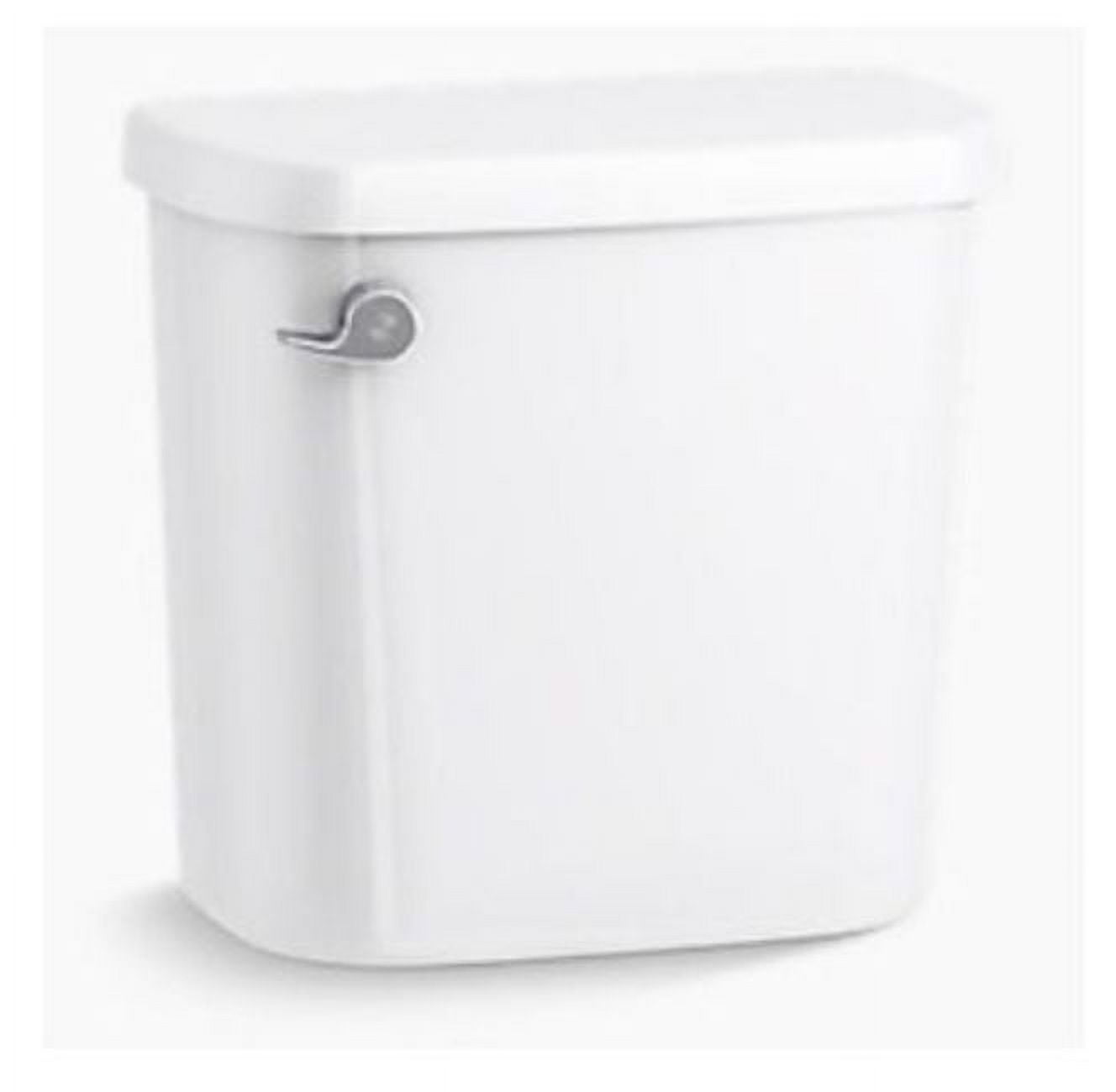 White Ceramic Windham Toilet Tank with Left Hand Lever