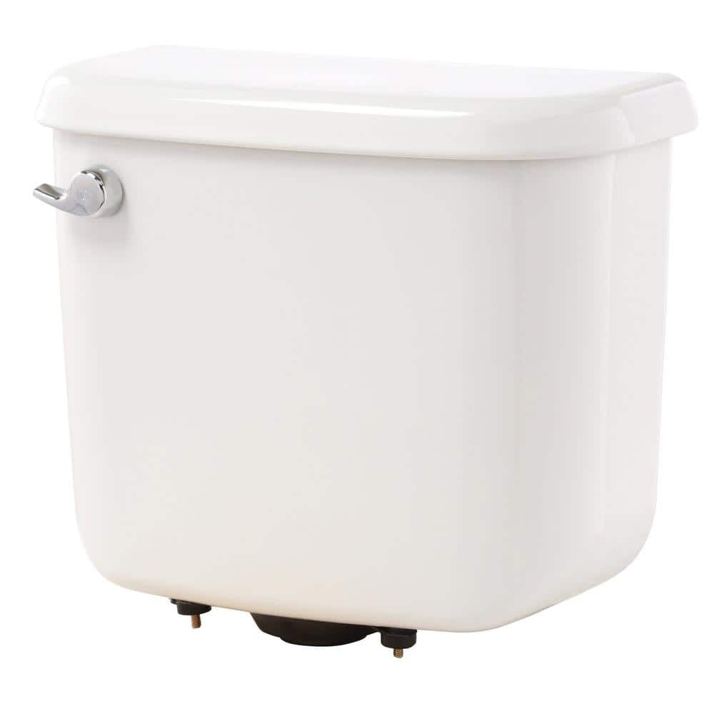 White Vitreous China Dual Flush Toilet Tank